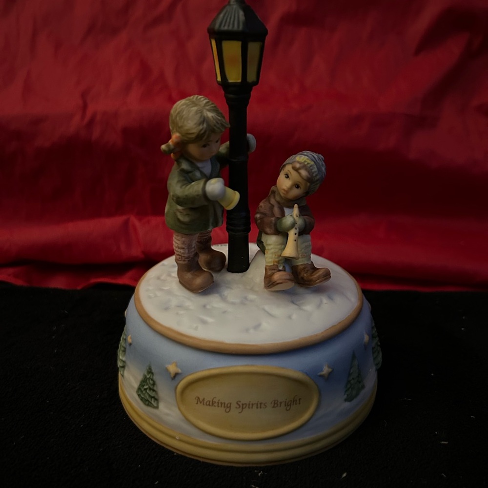 Goebel Figurine with Yellow and Blue Accents